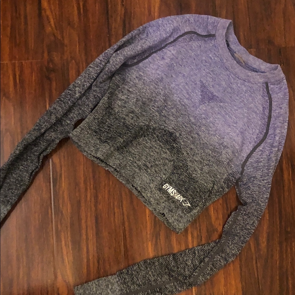 Gymshark Heathered Gray Crop Top